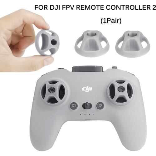 1Pair Hard Rocker Cover for DJI FPV Remote Controller 2 Thumb Rocker Dust Cap Joysticker Protector for DJI FPV Combo Accessories