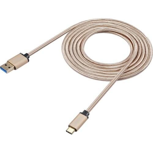 2M Cable Durable Lightweight Safe Metal shell Nylon Braided Large Current USB3.0A to USB Type-C Charging Data Charger