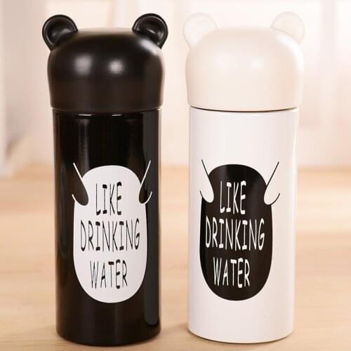 2017 Lover 1314 Stainless Steel Thermos Insulated Mug Bear Portable Office Thermo Cup Vacuum Thermal Bottle Thermoses Flask Cups