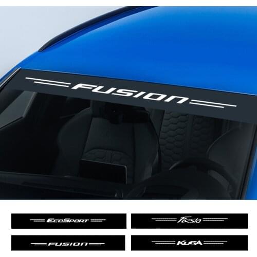Car Sunshade WindShield Vinyl Stickers For Ford Fiesta Mondeo Fusion Explorer Escape Shelby Ecosport Kuga Mustang Accessories