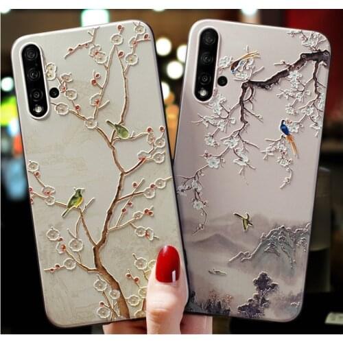 3D Relief Floral Phone Case For Huawei Nova 5T 5i Nova 2 Plus 2S Nova Lite 2017 Case TPU Silicon Cover For Huawei Nova 2S Capa