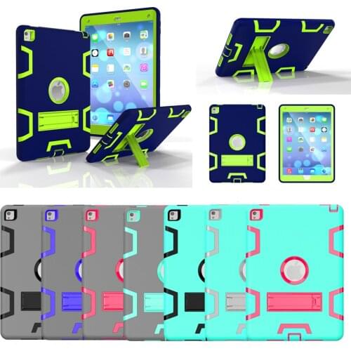 For iPad Mini 4 iPad pro 9.7'' Case Heavy Duty Shockproof Hybrid Rubber Rugged Hard Case Cover For iPad Air 2 3 iPad 2 3 4 6 7