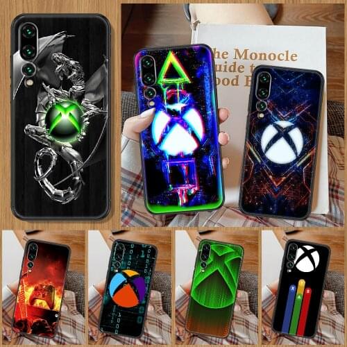 Game XBOX Phone Case For Huawei P Mate P10 P20 P30 P40 10 20 Smart Z Pro Lite black silicone Etui tpu prime painting waterproof