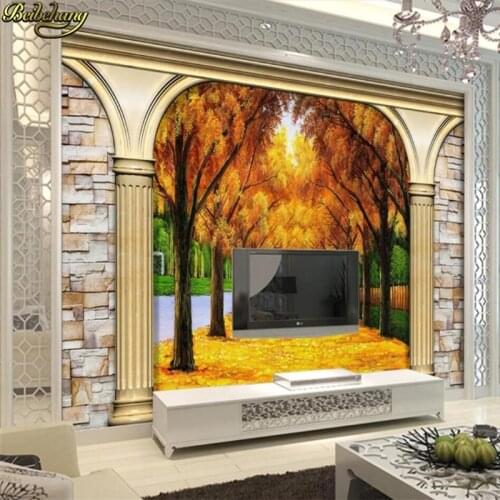 Beibehang Custom made painting 3d photo tree wallpaper restaurant retro sofa backdrop mural wallpapers living room decoration
