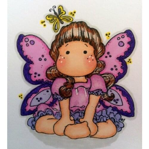 Beautiful girl yulan Transparent Silicone Rubber Stamp and die Sheet Cling Scrapbooking DIY Cute Pattern Photo Album Stamp