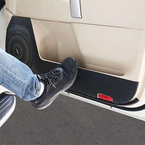 LS AUTO Car Anti-dirty Pad Carbon Fiber Protector Stickers for Door Anti Kick Pad Sticker for Toyota Prado 2009- 2010 Year
