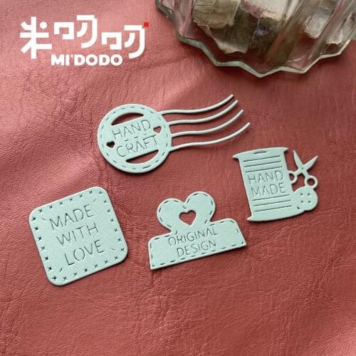 Handmade Stamp Mark Lable Metal Cutting Dies 2021 For Scrapbooking DIY Paper/photo Cards Midodo New Design Dies