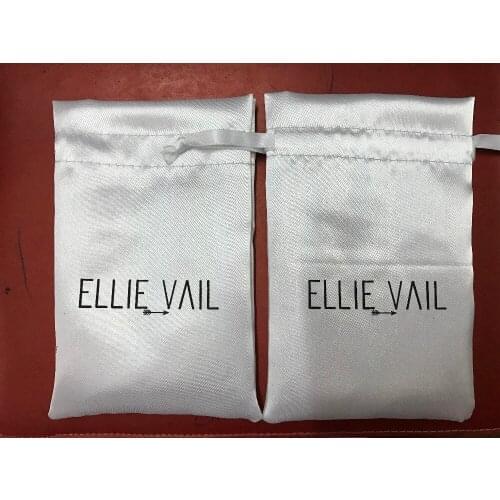 500pcs satin small cheap drawstring bag customized jewelry bags wholesale custom gift pouch 4"*6" for jewelry gift hair bag