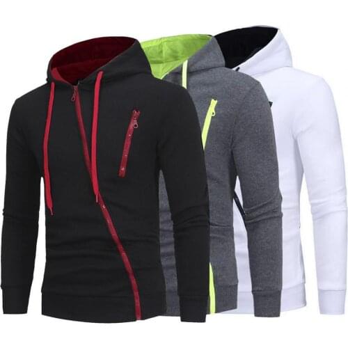 Fit Great Oblique Zipper Fly Winter Coat Slim Winter Coat Hoodie for Daily Wear