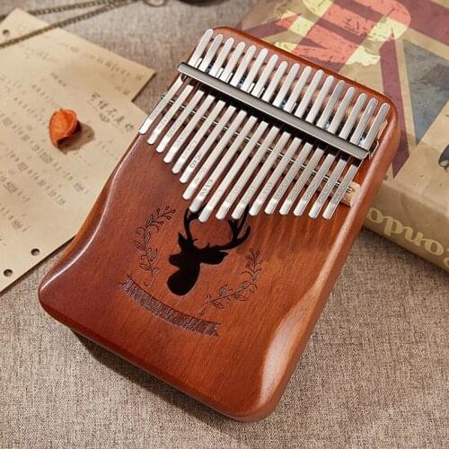17 Keys Kalimba Mahogany Thumb Piano Reed Music Keyboard Portable Mini Piano Wooden African Kalimba 30key Finger Piano