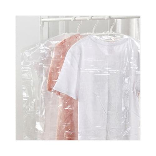 20pcs/lot Transparent Home Foldable Storage Bags Garment Cover Case Dustproof Clothing Organize Bag Clothes hang the bag 60x90cm