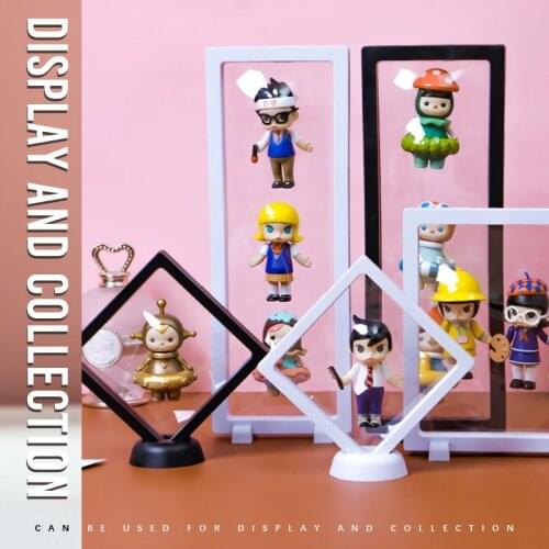 Collections Display Box PE Film Jewelry Storage Case Holder Transparent Frame Container Home Accessories