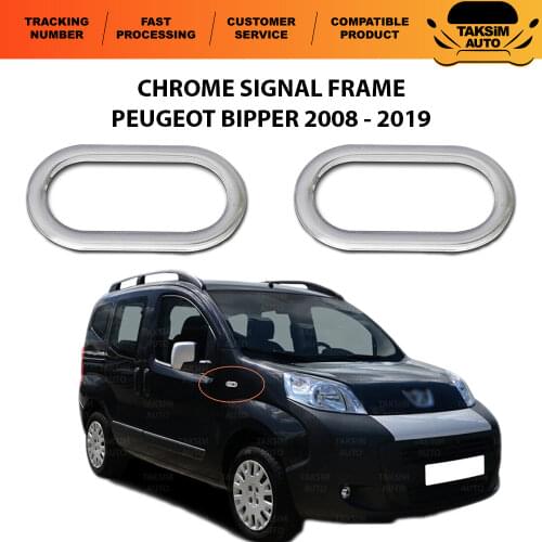 For Peugeot Bipper Chrome Signal Frame 2 Piece 2008 and Above Models Compatible With Quality Car Accessory