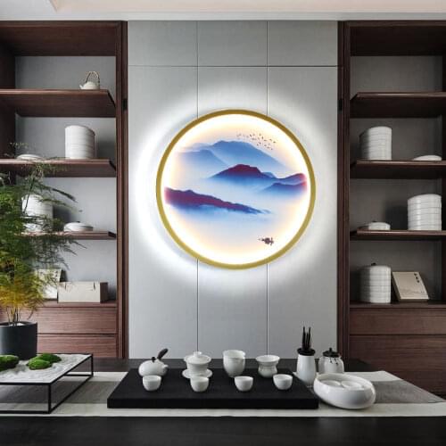 Modern LED bedroom living room painting lamp hotel restaurant corridor lighting wall lamp balcony villa apartment ceiling lamp