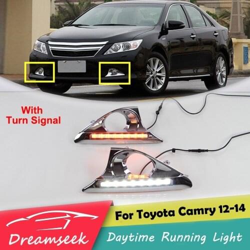 LED DRL for Toyota Camry 2012 2013 2014 Daytime Running Light With Turn Signal