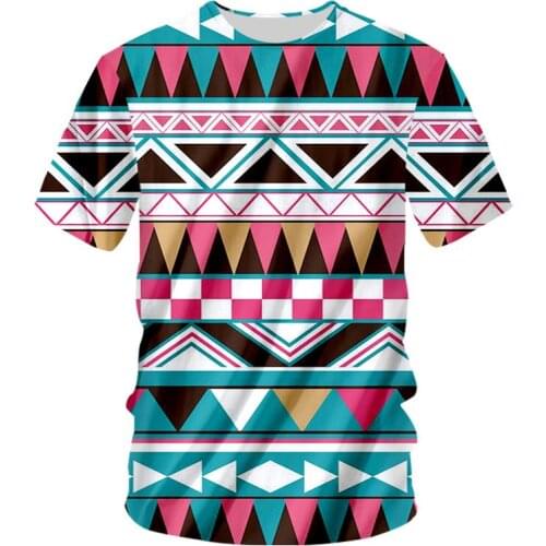 Triangle Fashion T-shirt New Design Full 3D Printing Diamond Tshirt Mens Casual Short Summer Sleeve Tops Shirts Tee 7XL Dropship