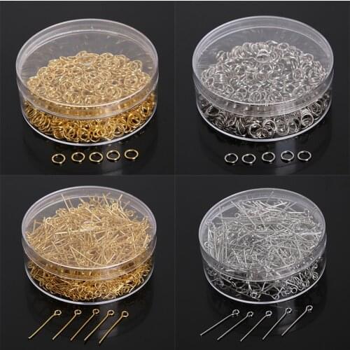 1Box Jewelry Findings Tool open jump ring/Lobster clasp/Tail chain/Clip buckle/Drop Kit/Earring hooks/ for DIY Jewelry Making