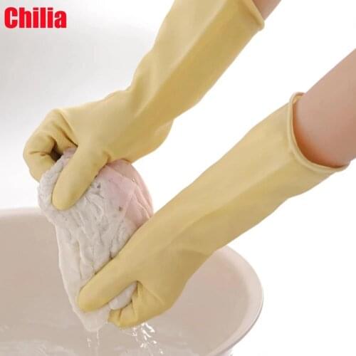 1 Paar Keuken Afwas Waterdichte Antislip Scrubber Latex Schoonmaak Handschoenen new