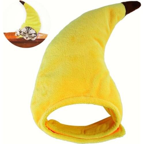 1PCS Creative Funny Pet Dog Cat Cap Costume Banana Hat New Year Party Christmas Cosplay Accessories Photo Props Headwear