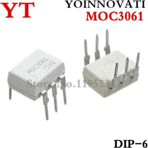 100pcs/lot MOC3061 MOC3061M 3061 DIP6 IC