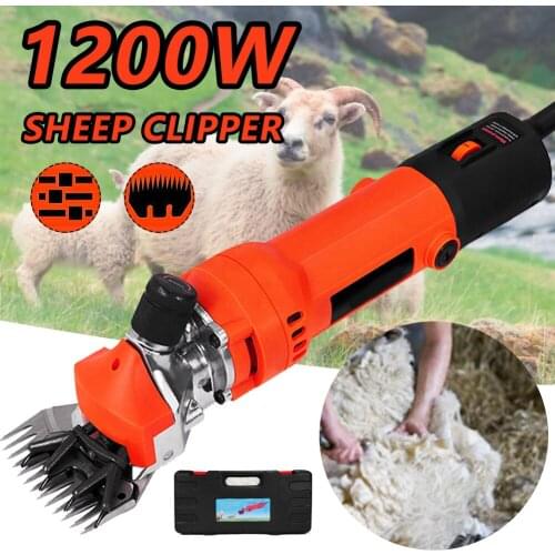 1200W 220V Electric Sheep Shears Handhold 6 Speeds Adjustable Farm Sheep Goat Alpacas Wool Portable Scissor Shearing Machine EU