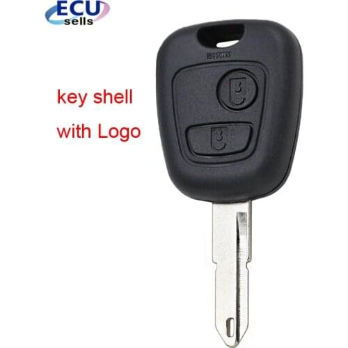 2 Buttons Remote Blank Car Key Shell Fob Case For Peugeot 206 106 306 406 Key Case Cover NE73 Blade