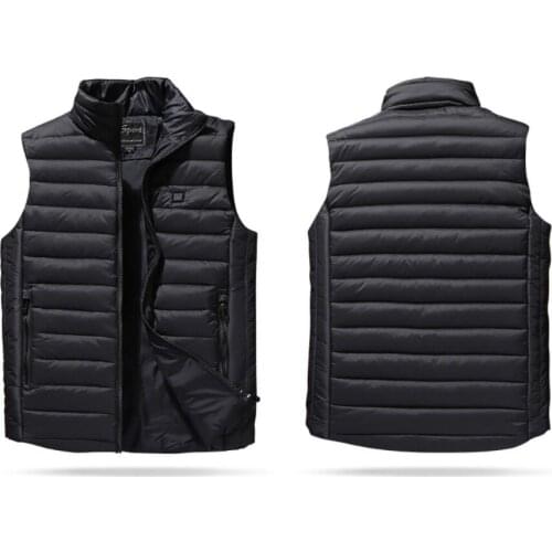 3 levels adjustable Temp. Electric heating vest Smart Heated vest Winter Thermal waistcoat with power bank