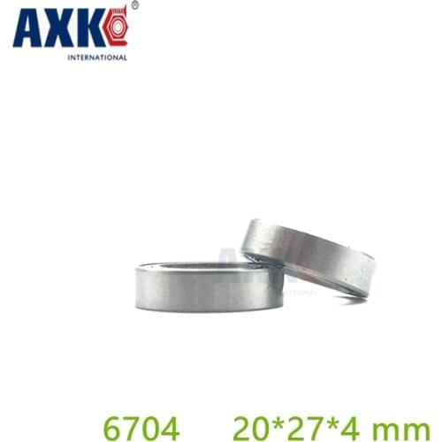 Axk 10pcs Free Shiping The High Quality Of Ultra-thin Deep Groove Ball Bearings 61704zz 6704zz 20*27*4 Mm 20x27x4mm