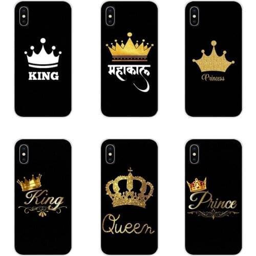 Accessories Phone Cases Covers For Xiaomi Redmi Note 3 4 5 6 7 8 Pro Mi Max Mix 2 3 2S Pocophone F1 Crown King Queen princes