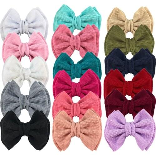 David accessories 10pcs/set Bow-knot Hair Bows Double Layer Bullet Textured Liverpool Fabric for Baby Girl Decoration,10Yc10654