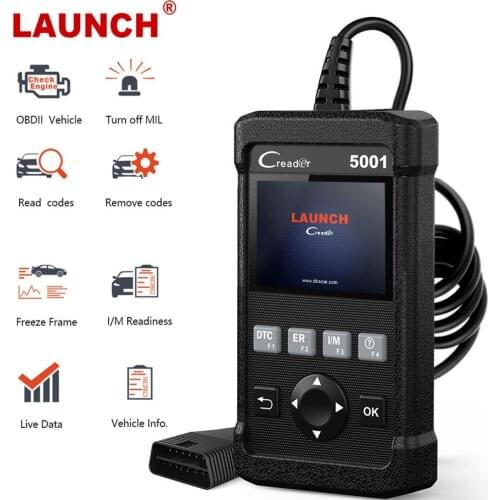 LAUNCH CR5001 Auto Code Reader Scan OBD2 Car Diagnostic Tool Scanner EOBD OBD 2 Live Data Automotive Scanner Tools Free Update