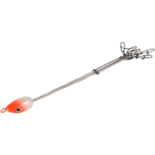 Hot Umbrella Fishing Lure Rig 5 Arms Alabama Rig Head Fishing Bait Swivel Snap Tools Steel Fishing Group Tackle Lure Stainl U7F9
