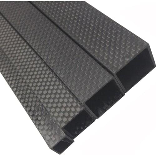 TianYuQi 4pcs 3K full carbon fiber square tube high strength length 500mm OD 10mm 15mm 20mm 22mm 25mm 30mm Glossy Surface