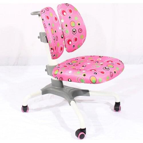 Mechanical adjustment to correct posture swivel chair. Double back chair students learn children. A computer chair