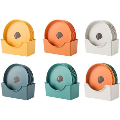 All-purpose Washable Spit Bone Dish Smooth Edge Plastic Colorful Smooth Fruit Foods Plate Holder Household Storage Supplies