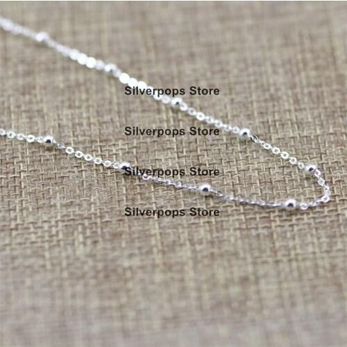Trend Fashion 925 Sterling Silver/Necklace / Beads Necklace /Premium Quality European Spanish Styles Birthday Present/Gift