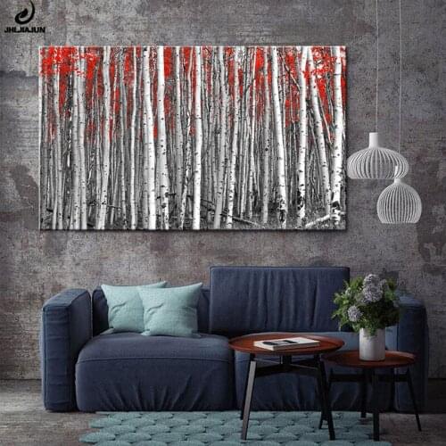 JHLJIAJUN Wall Picture Canvas Painting Poster Wall Art Print On Landscape Flower Canvas Painting Tree Home Decor For Living Room
