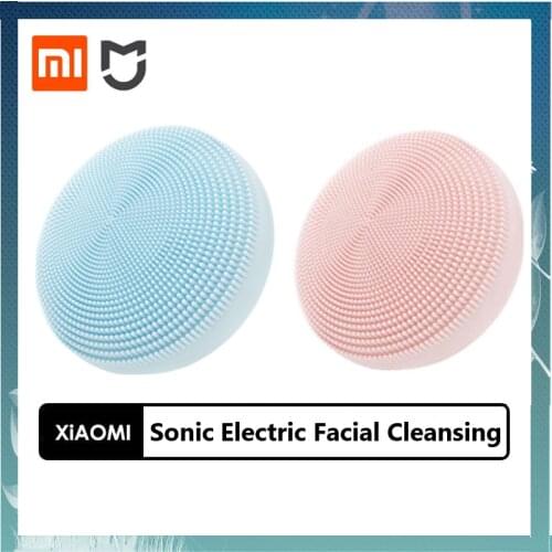[Newest] Xiaomi Mijia Sonic Electric Facial Cleansing Instrument Smart Waterproof Silicone Massager Wash Face Care Cleaner