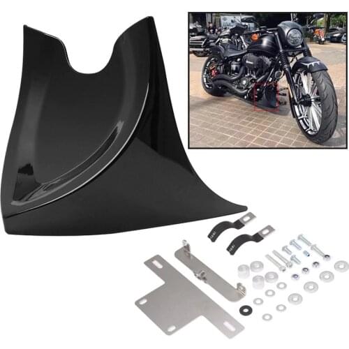 Motorcycle Universal Black Lower Chin Fairing Front Spoiler For Harley Sportster XL Fatboy Softai V-ROD Touring Glide All Model