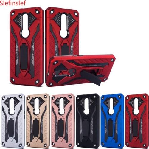 Shockproof Case For OPPO F11 Pro Rubber Silicone Hybrid PC Stand Phone Case Protective Hard Armor Back Cover For Oppo F11 Coque