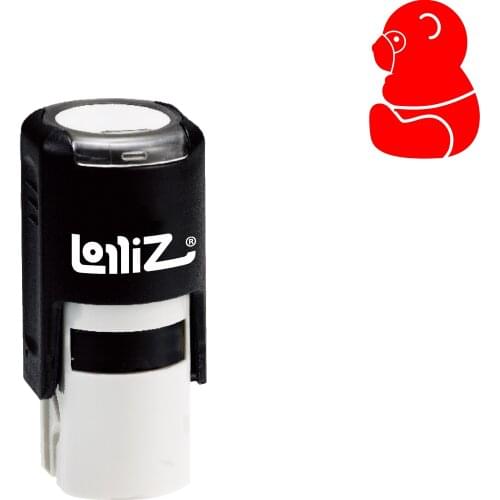 LolliZ Solid Animal Symbol Series Design #32 Self-Inking Rubber Stamp