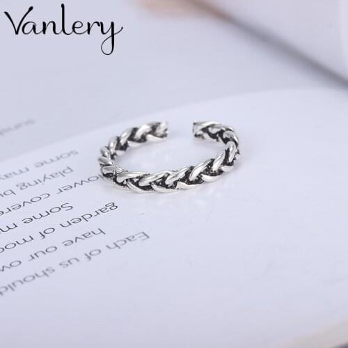 Romantic Charming Open Chains Ring for Women Vintage Boho Party Rings Gothic Punk Jewelry Gifts for Girls