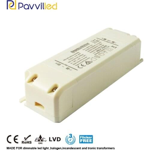 Flicker-free 30-42W 1.0A 30-42Vdc constant current dimming Triac Dimming led driver transformer EMC LVD SELV isolation design