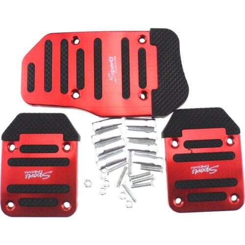 Universal Aluminum Anti-skid Automobile Accelerator Brake Pedal for Peugeot 206 207 208 301 307 308 407 2008 3008 4008