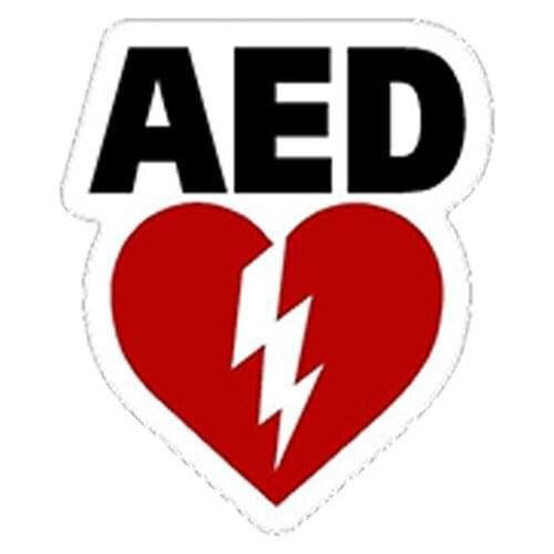 Waterproof Aed Decal Medical Emt Emergency Vehicle Defibrillator Car Sticker Auto Motorcycles Accessories Vinyl,13cm*13cm