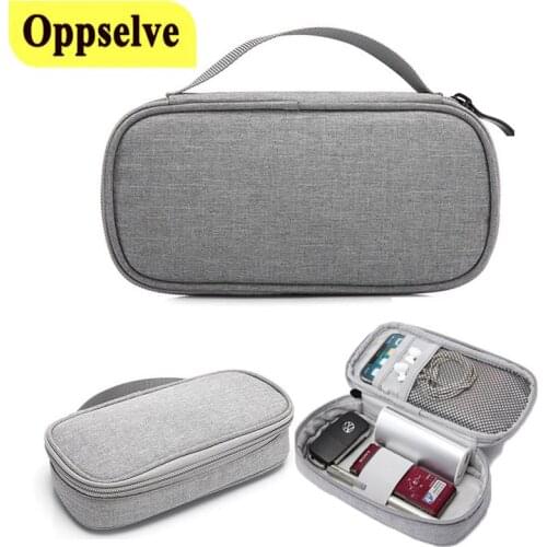 Waterproof Digital Accessory Storage Bag Electronics Gadget Organizer Case Travel Gear Carrying Sleeve Pouch for USB C Cable