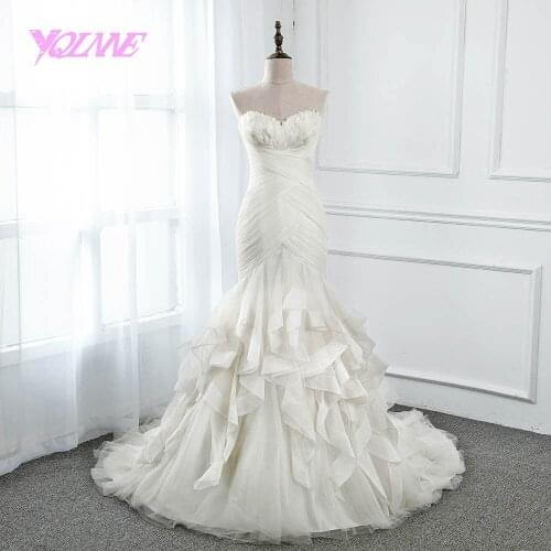 Свадебные платья силуэта русалка YQLNNE China At AliExpress