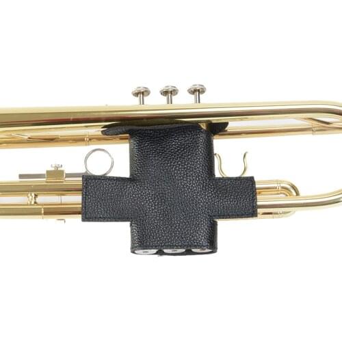 Real Leather Trumpet Finger Button Cover Case Horn Protective Sleeve
