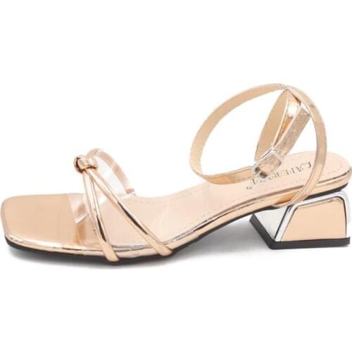 Sandals With Thick With Female Fairy The Wind 2019 New Transparent Comfortable Joker Contracted Shoes In Summer