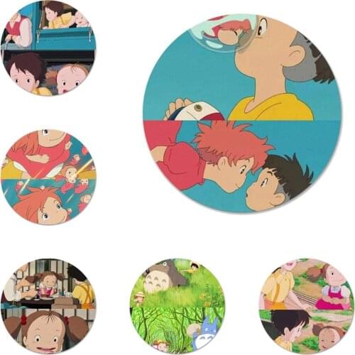58mm Japan Anime Ponyo on the cliff princess Icons Pins Badge Decoration Brooches Metal Badges For Clothes Backpack Decoration